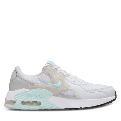 Main view of Women's Air Max Excee Sneakers in White/Grey/Light Blue