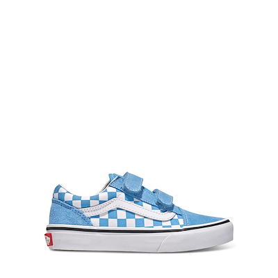 Main view of Little Kid's Old Skool Checkerboard Sneakers in Blue