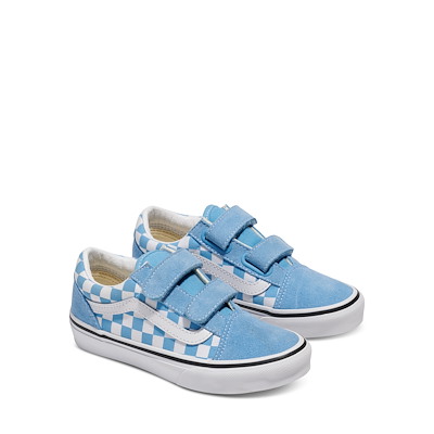 Alternate view of Little Kid's Old Skool Checkerboard Sneakers in Blue