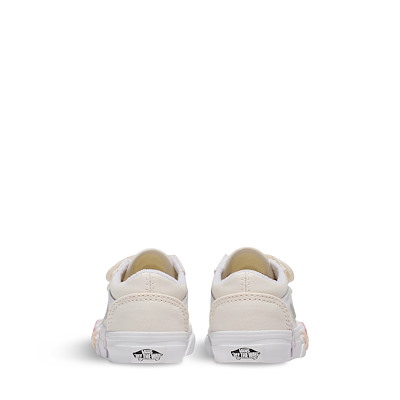 お子 Toddler's Old Skool V Sneakers in Off-white/Floral | Little