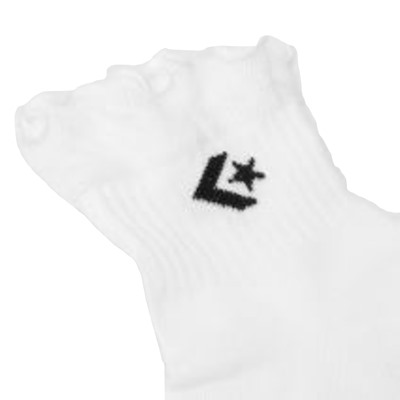 Alternate view of 3-Pack Lettuce Edge Crew Socks in Grey/White/Black