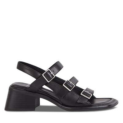 Sandales à talon Ines noires pour femmes
