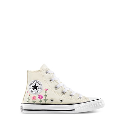 Little Kid's Chuck Taylor All Star Hi Floral Sneakers in Black/White