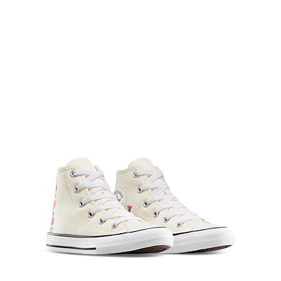Alternate view of Little Kid's Chuck Taylor All Star Hi Floral Sneakers in Black/White