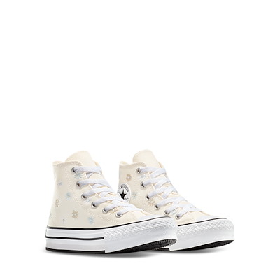Alternate view of Little Kids' Chuck Taylor All Star EVA Lift Hi Floral Sneakers in Cream