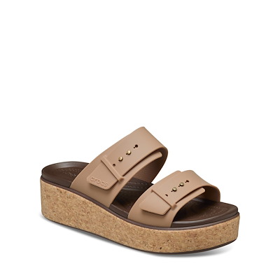 Alternate view of Sandales compensées Brooklyn brunes pour femmes