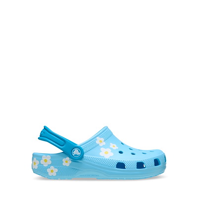 Sabots classiques Daisy bleus pour jeunes enfants