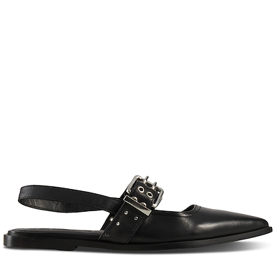 Main view of Women's Aya Sling Back Mules in Black