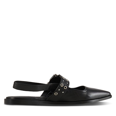 Alternate view of Women's Aya Sling Back Mules in Black