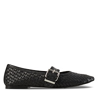 Ballerines Leonie Woven noires pour femmes