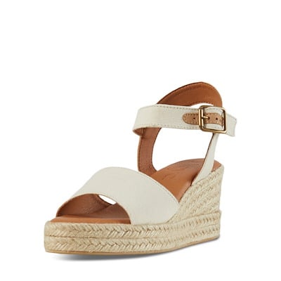 Alternate view of Women's Clara Platform Wedge Sandals in Beige