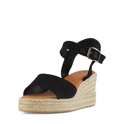 Alternate view of Women's Clara Platform Wedge Sandals in Black