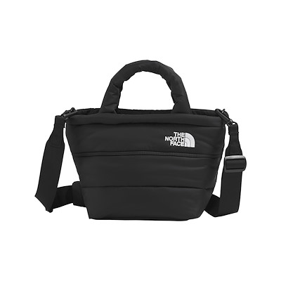 Main view of Nuptse Mini Tote Bag in Black/White