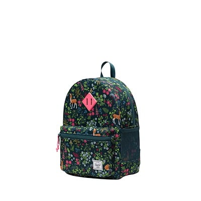Sac à dos Heritage Deer Woodland bleu, vert et rose pour enfants Alternate View