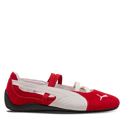 Main view of Women's Speedcat Ballet Shoes in Red/White