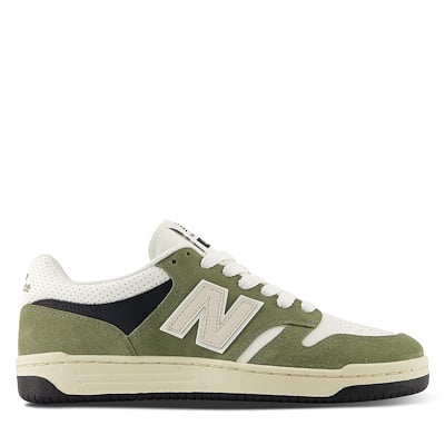 Baskets BB480 vertes, blanches et noires pour hommes