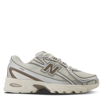 740 Sneakers in Cream/Brown/Silver