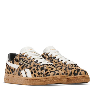 Women's Club C Ground UK Sneakers in Cheetah Print Alternate View