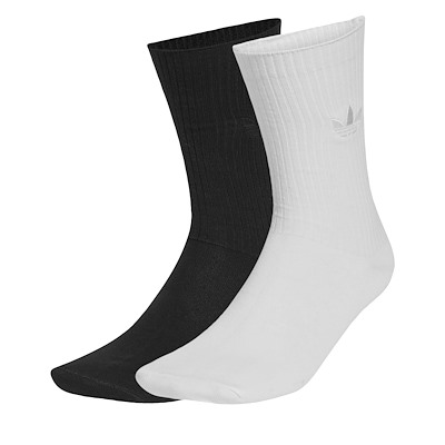 Chaussettes mi-mollet Everyday Icons blanches et noires