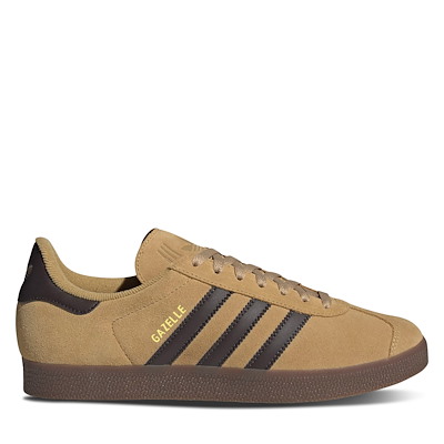 adidas gazelle silver green womens ADIDAS GAZELLE ADV SHOES Dark Brown / Preloved Yellow / Earth Strata main image 1