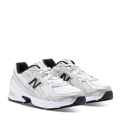 740 Sneakers in White/Silver/Black Alternate View