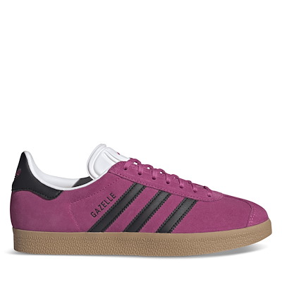 Main view of Women's Gazelle Sneakers in Pink/Black