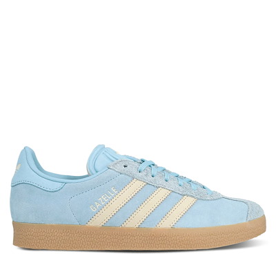 Baskets Gazelle bleues et crème pour femmes