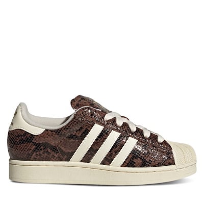 Women's Superstar II Snakeskin Sneakers in Brown/White