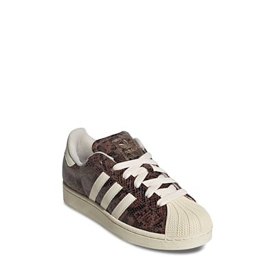 Women's Superstar II Snakeskin Sneakers in Brown/White Alternate View