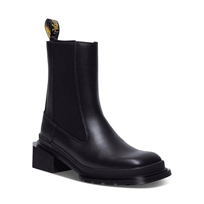 Women's Square Toe Chelsea Boots in Black Alternate View