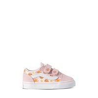 Toddler's Old Skool V Sun Sneakers in Pink/Yellow/Orange