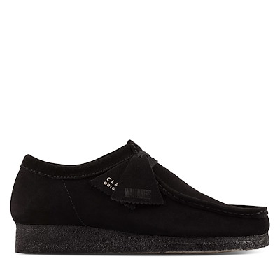 Mocassins Wallabee noirs pour femmes