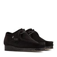 Women's Wallabee Moccasin Shoes in Black | Little Burgundy