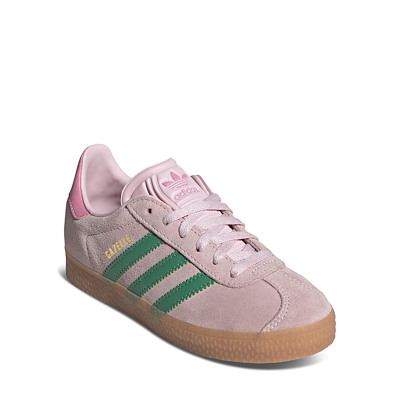 Little Kid's Gazelle Sneakers in Pink/Green Alternate View