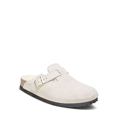 Women's Boston Shearling Clogs in Antique White Alternate View