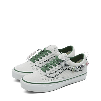 Women's Premium Old Skool Cocona x Vans Sneakers in White/Green Alternate View
