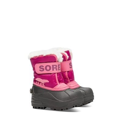Toddler/Little Kid Snow Commander Winter Boots in Pink/Black Alternate View