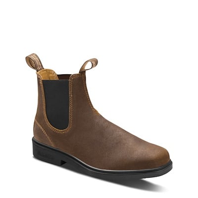 2581 Chisel Toe Chelsea Boots in Tobacco Suede Alternate View