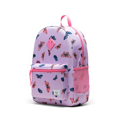 Youth Heritage Butterfly Backpack in Purple/Pink/Blue Alternate View