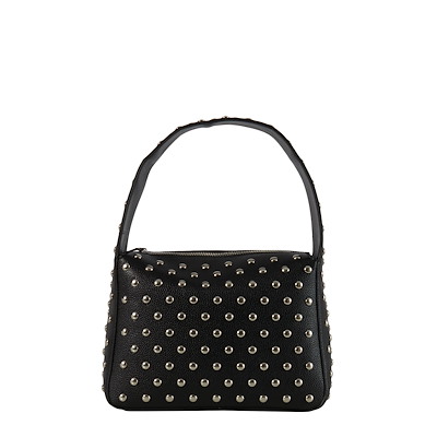 Studded Shoulder Bag in Black