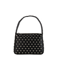 Studded Shoulder Bag in Black