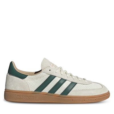 Baskets Handball Spezial blanc cassé et vertes pour hommes