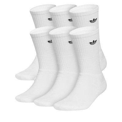 Paquet de 6 chaussettes mi-mollet OG Trefoil blanches