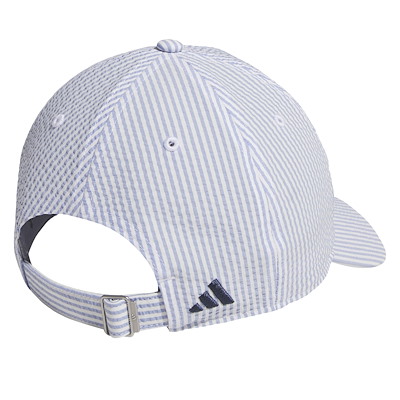 Casquette Fashion en tissu gaufré bleu et blanc Alternate View