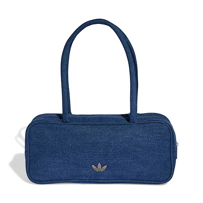 Sac Adicolour Elongated Airliner en denim bleu