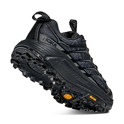 Men's Mafate Three2 Wordmark Sneakers in Black | Little Burgundy