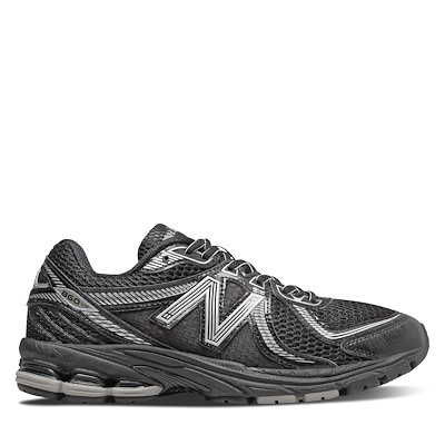 860v2 Sneakers in Black/Metallic Silver | Little Burgundy