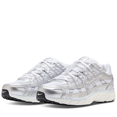 Baskets P-6000 argent et blanc pour femmes Alternate View