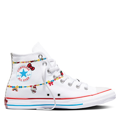 Baskets à tige haute Chuck Taylor All-Star x Hello Kitty & Friends blanches