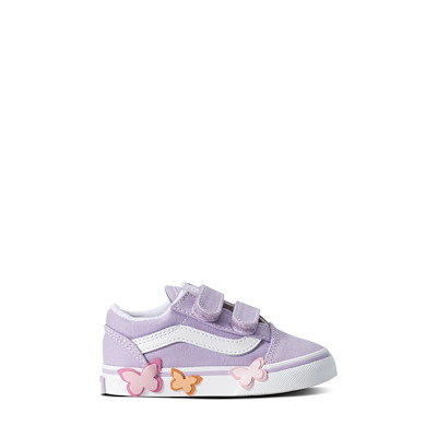 Toddler's Old Skool V Butterfly Sneakers in Purple/White